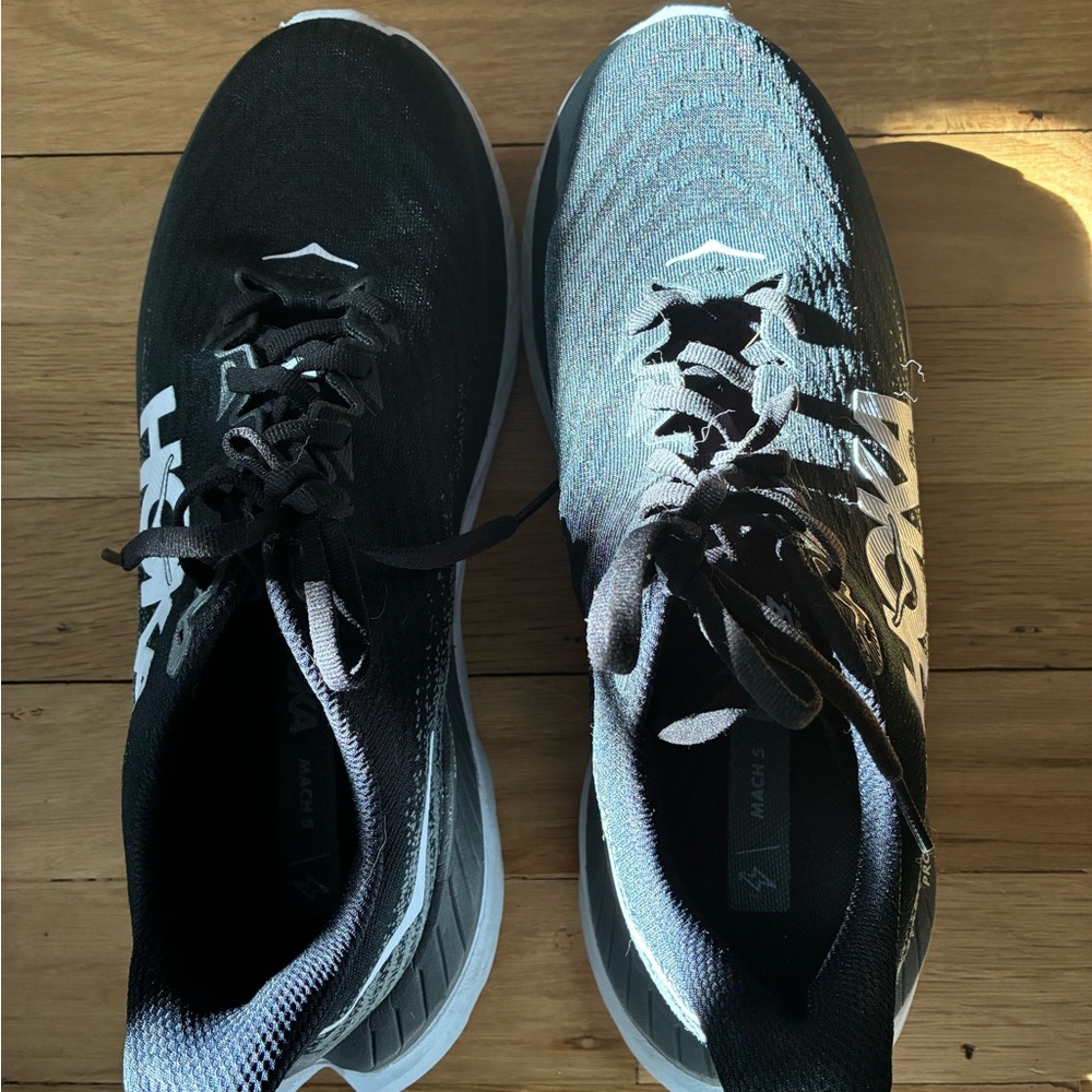 Hoka Black and Gray Women's Sneakers